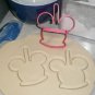 Mickey Mouse Head Caramel Candy Apple Snack Food Cookie Cutter USA PR3304