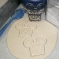 Mickey Mouse Head Pretzel Snack Food Cartoon Character Cookie Cutter USA PR3305