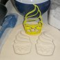 Mickey Mouse Pineapple Whip Frozen Dessert Snack Food Cookie Cutter USA PR3306