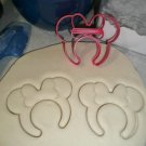 Minnie Mouse Ears Headband With Bow Cartoon Character Cookie Cutter USA PR3309