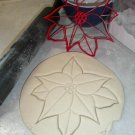 Poinsettia Flower Christmas Plant 7.5 Inch Pie Top Topper Cutter USA PR3316