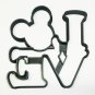 Mickey Mouse Head Love Word Letters Valentine Wedding Cookie Cutter USA PR3326
