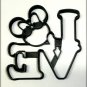 Minnie Mouse Head Love Word Letters Valentine Wedding Cookie Cutter USA PR3327