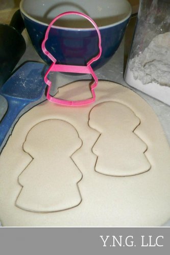 Girl Body With Round Head Outline Vintage Kids Toy Cookie Cutter USA PR3076
