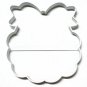 Baby Bib Ruffle Edge Tie Back Bow Shower Gender Reveal Cookie Cutter USA PR3090