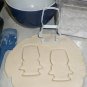 Wine Glass With Bow Tie Outline Engagement Wedding Cookie Cutter USA PR3091