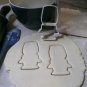 Wine Glass With Bow Tie Outline Engagement Wedding Cookie Cutter USA PR3091