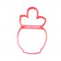 CARAMEL APPLE FALL FOOD HALLOWEEN TREAT OUTLINE COOKIE CUTTER USA PR3095