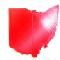 STATE OF OHIO BUCKEYES REFRIGERATOR FRIDGE MEMO BOARD MAGNET USA PR2805