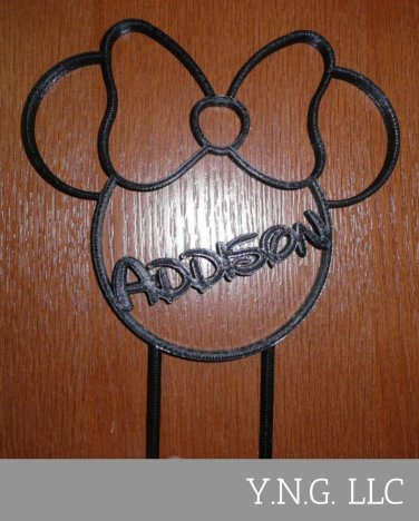 Personalized Minnie Mouse Cake Topper Smash Cake Birthday Party Mickey Kids Character USA PR2549