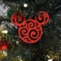 MICKEY MOUSE HEAD EARS SWIRL DESIGN DISNEY CARTOON ORNAMENT HOLIDAY USA PR2235