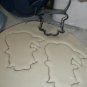 INDIAN GIRL OUTLINE LONG HAIR NATIVE AMERICAN SPECIAL COOKIE CUTTER USA PR3101