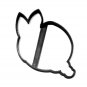 INDIAN GIRL FACE OUTLINE LONG HAIR WITH FEATHERS NATIVE COOKIE CUTTER USA PR3105