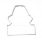 PILGRIM BOY FACE OUTLINE WITH BANNER PLYMOUTH COLONY COOKIE CUTTER USA PR3108