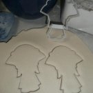 PILGRIM GIRL OUTLINE PLYMOUTH COLONY ENGLISH SETTLER COOKIE CUTTER USA PR3109