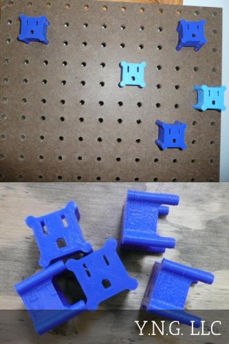1 PEG BOARD PLUG ORGANIZER BLUE CUSTOM DESIGN INCREASED STRENGTH DURABLE PR11-1