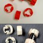 26 PCS GLOW IN THE DARK CUSTOM BATTERY ADAPTER CONVERTER AA TO C  PR15_26GL