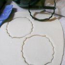 Plaque Frame Elegant Pointed Scalloped Edge Outline Cookie Cutter USA PR3152