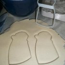 BRIDE AND GROOM OUTLINE SILHOUETTE DRESS VEIL COUPLE COOKIE CUTTER USA PR3168