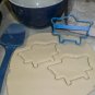 BIPLANE OUTLINE FRONT VIEW FIXED WING AIRCRAFT TWO WING COOKIE CUTTER USA PR3178