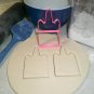 Square Unicorn Head Outline Magical Horse Spiral Horn Cookie Cutter USA PR3233