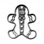 GINGERBREAD BOY WITH OUTFIT DETAILS CHRISTMAS HOLIDAY COOKIE CUTTER USA PR3213