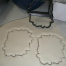 FLORAL SQUARE FRAME OUTLINE FLOWER EDGE ACCENT SPECIAL COOKIE CUTTER USA PR3225