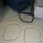 FLORAL SQUARE FRAME OUTLINE FLOWER EDGE ACCENT SPECIAL COOKIE CUTTER USA PR3225