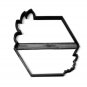 FLORAL HEXAGON HEX FRAME OUTLINE FLOWER EDGE ACCENT COOKIE CUTTER USA PR3224