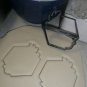 FLORAL HEXAGON HEX FRAME OUTLINE FLOWER EDGE ACCENT COOKIE CUTTER USA PR3224