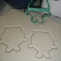 MIKE OUTLINE ONE EYED GREEN MONSTER CARTOON CHARACTER COOKIE CUTTER USA PR3223