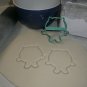 MIKE OUTLINE ONE EYED GREEN MONSTER CARTOON CHARACTER COOKIE CUTTER USA PR3223