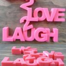 LIVE 2 LOVE 2 LAUGH SIGN HOME DECOR WALL ART 3D PRINTED CHOOSE A COLOR USA PR28