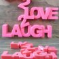 LIVE 2 LOVE 2 LAUGH SIGN HOME DECOR WALL ART 3D PRINTED CHOOSE A COLOR USA PR28