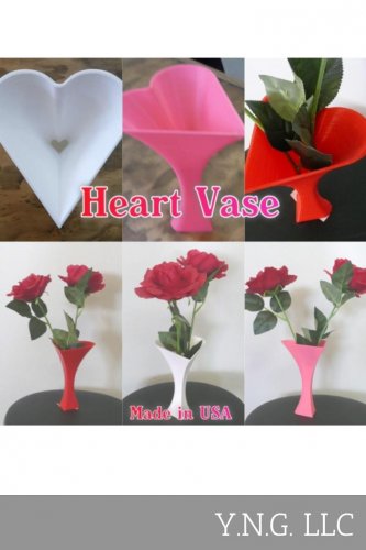 HEART SHAPED VASE HOME DECOR DECORATIVE VALENTINE'S DAY GIFT 3D PRINT USA PR29