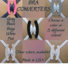 3 Pieces H Shape Bra Strap Clip Converter Racer Back 3 Colors Made In USA PR31
