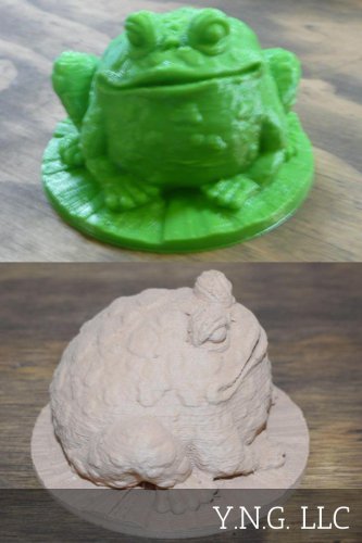GARDEN TOAD HOME DECOR OFFICE CUTE FIGURINE FROG 3D PRINTED - MADE IN USA PR43