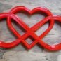 INFINITY HEART ENDLESS LOVE HOME DECOR WALL ART QUOTE 3D PRINTED PR57