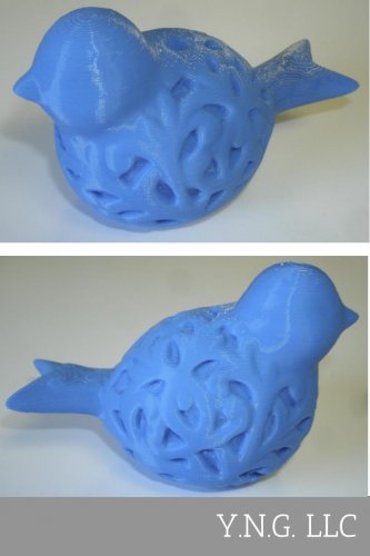 BLUE CHINA BIRD FIGURINE STATUE HOME DECOR OFFICE DECORATION USA 3D PRINTED PR67-BLUE