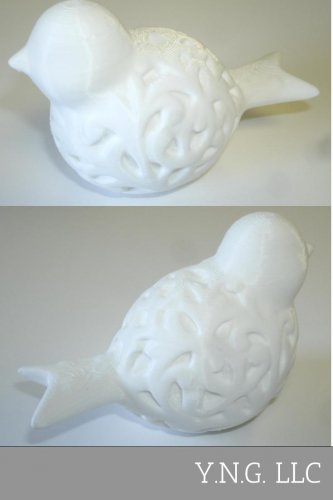 WHITE CHINA BIRD FIGURINE STATUE HOME DECOR OFFICE DECORATION USA 3D PRINTED PR67-WHITE