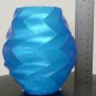 BLUE ZIG ZAG VASE ZIGZAG HOME DECOR DECORATIVE GIFT 3D PRINT CHOOSE A COLOR USA PR129-BLUE