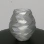 WHITE ZIG ZAG VASE ZIGZAG HOME DECOR DECORATIVE GIFT 3D PRINT CHOOSE A COLOR USA PR129-WHITE