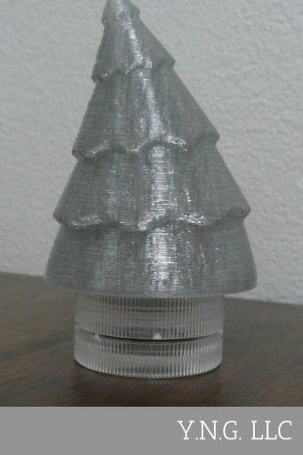 GOLD Christmas Tree Christmas Xmas Seasonal Winter LED Tea Light Candle Cover USA PR150-GOLD