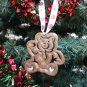Teddy Bear Christmas Tree Hanging Ornament Holiday Ornaments 3D Printed PR152-4