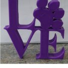 Love Sign with Paw Table Shelf Home and Office Decor 3D Printed Made in USA PR859