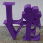 Love Sign with Paw Table Shelf Home and Office Decor 3D Printed Made in USA PR859