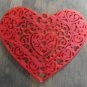 RED Heart Love Home Decor Wall Art Happy Valentine's Day 3D Printed Made in the USA PR196-SRED