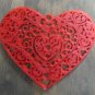 RED Heart Love Home Decor Wall Art Happy Valentine's Day 3D Printed Made in the USA PR196-LRED