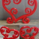 LARGE VALENTINE HEART SWIRLS SCROLLS STAND HOME DECOR VALENTINE'S DAY 3D PR234L