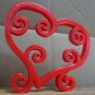 LARGE VALENTINE HEART SWIRLS SCROLLS STAND HOME DECOR VALENTINE'S DAY 3D PR234L